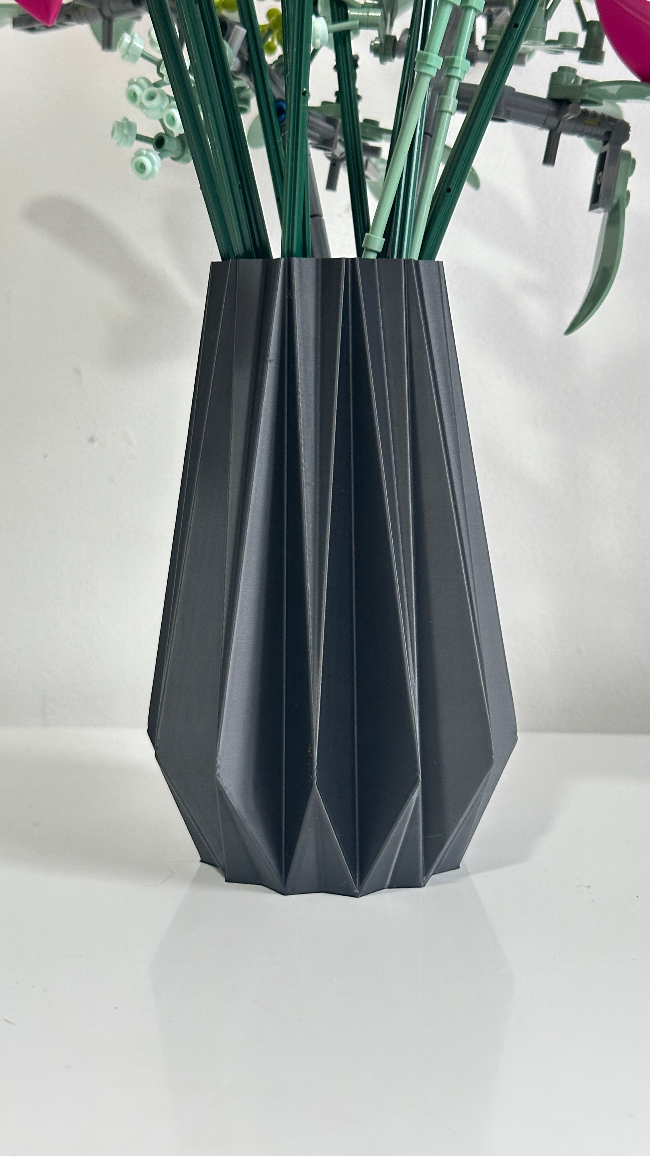 Vase origami idéal bouquet de fleur lego