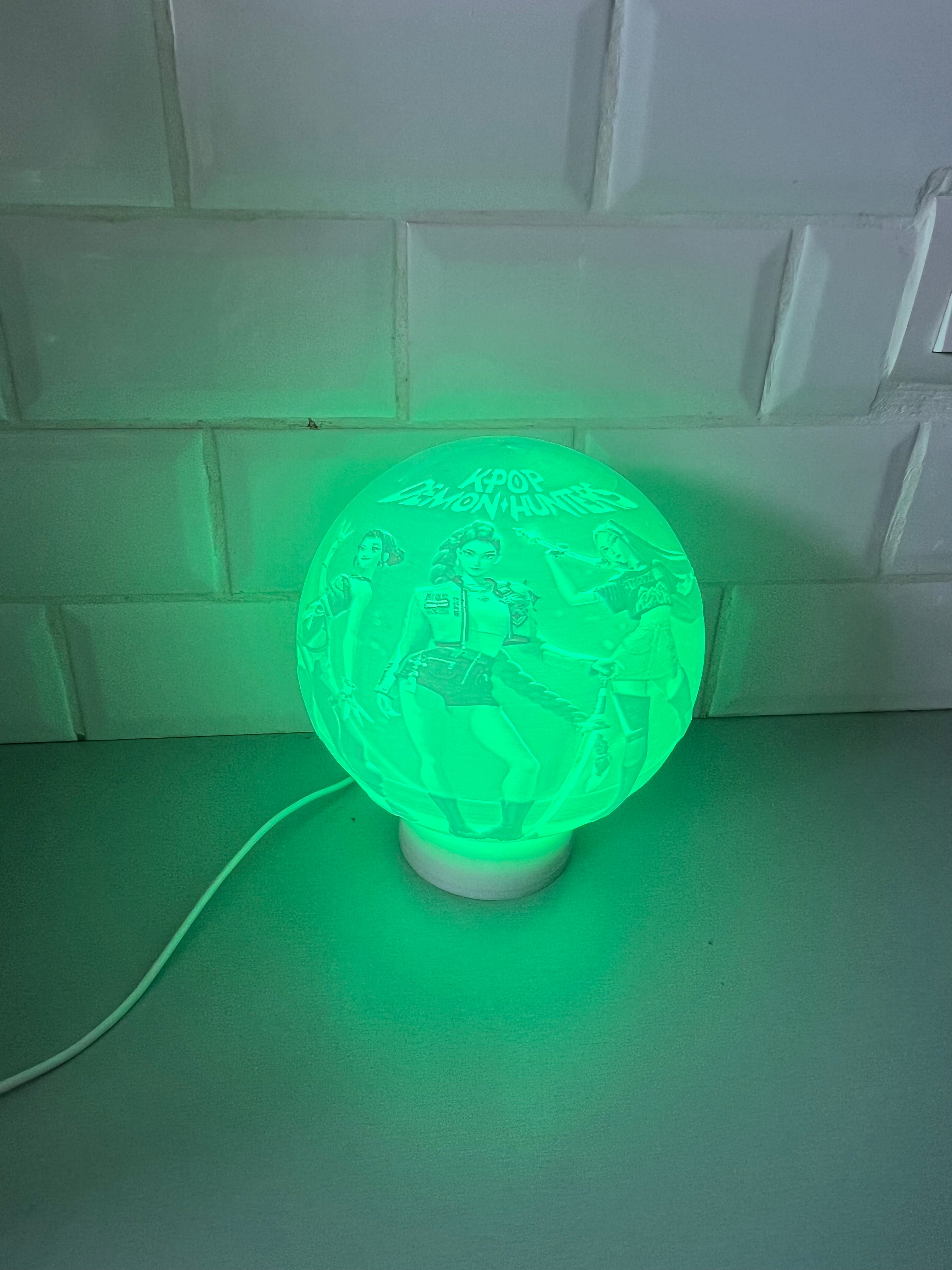 Lampe litophanie kpop démon Hunter netflix