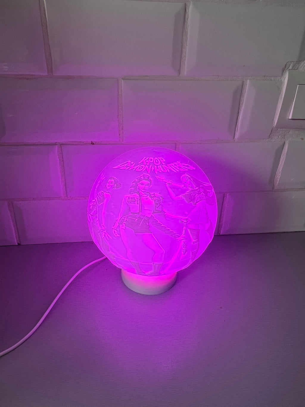 Lampe litophanie kpop démon Hunter netflix