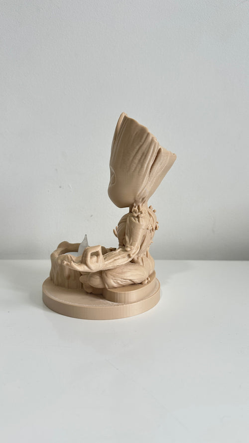 Figurine Groot zen avec bougie led