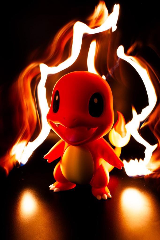 Pokémon salameche chibi 3d 23cm