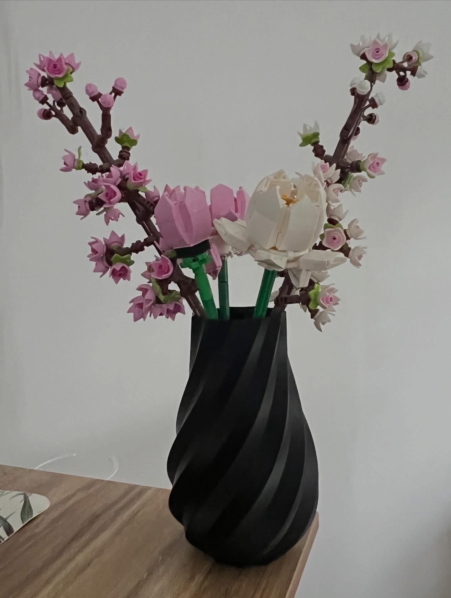 Joli vase n 1 pour LEGO Flowers Icons ou fleurs coupées – différents coloris